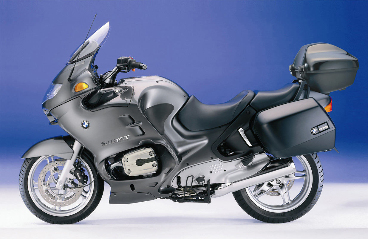 2004 BMW R1150RT titanium grey stock image